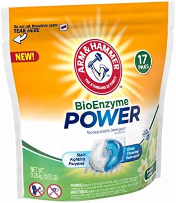 2 Pk. Arm &amp; Hammer Bioenzyme Power Botanical Springs Laundry Detergent Paks, 17 Count (34 Total)