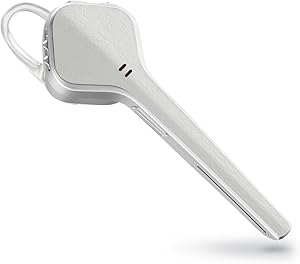 Plantronics Bluetooth Headset, Voyager 3200 Bluetooth Earpiece, Compatible with iPhone and iPad, Buff White