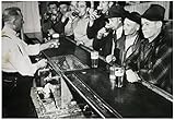 Men Drinking at Bar 1943 Archival Photo Poster Print - 13x19