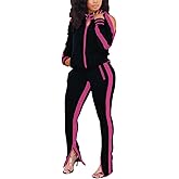 TOPONSKY Women Casual 2 Piece Outfit Long Pant Set Sweatsuits Tracksuits