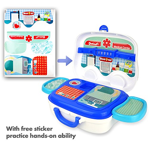 image for Zebrum Medical Toy Kit, Pretend Doctor & Nurse Medical Box Play-set fo