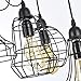 Unitary Brand Rustic Barn Metal Chandelier Max 200w with 5 Lights Black Finish