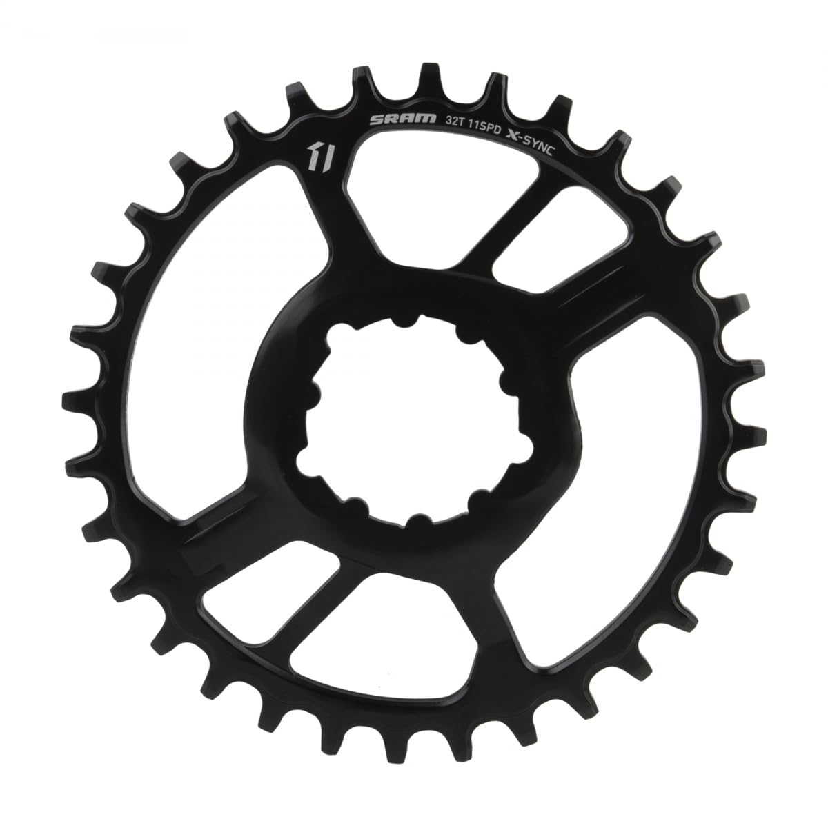 SRAMMTB SRM PLATO X-SYNC ACERO 11V 32D DM 3MM OFF (BOOST), Black