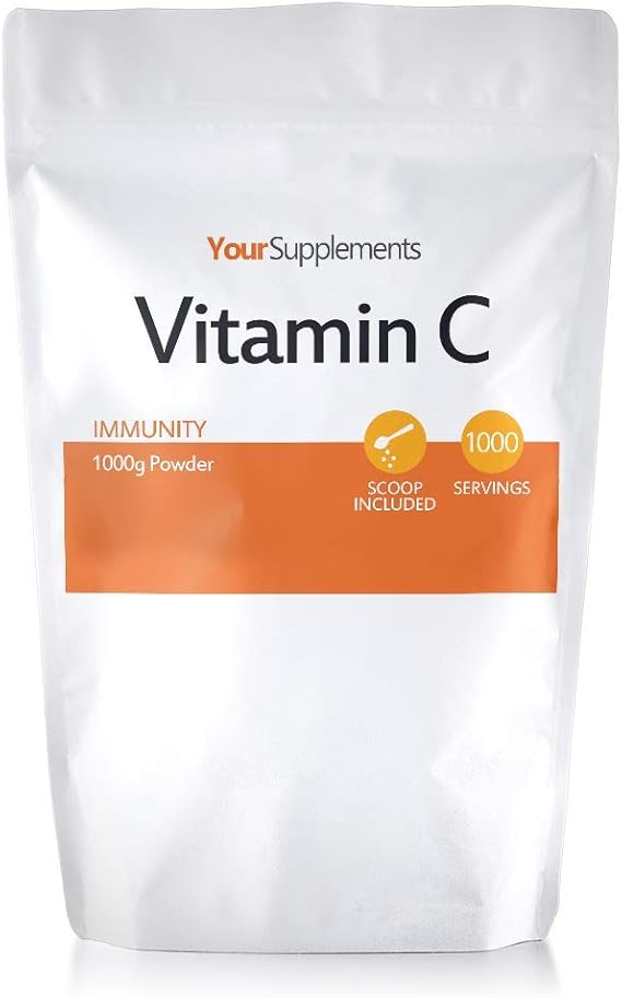 Your Supplements Vitamin C Powder 1KG Ascorbic Acid 100 Pure