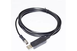 Pidwaok FT232RL USB to M8 4 Pin Aviation Plug Serial Cable 2m RS232 Data/Config Cable for Sickness Safety Controller Replaces