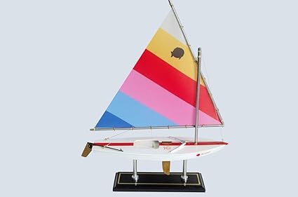 wooden sunfish sailboat
