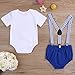 Baby Birthday Shark Clothes Baby Boy Girl Short Sleeve Bodysuit and Cake Smash Outfits (Blue - B, 15-18 Months)