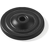 khtumeware 10 Pack 1.5 Inch Matte Black Backplate for Cabinet Knobs Cabinet Hardware Knob Back Plate.