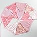 Pink Vintage Floral Bowknot Wedding Bunting Fabric Triangle Pennant Banner Birthday Baby Shower Party Hanging Decoration