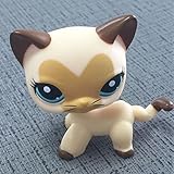 Rare Cat big Eyes Cute Kitten Littlest Pet Shop Toys Animals for Kids heart
