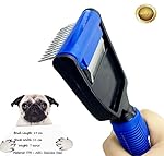 Pet Grooming Brush & Rake Tools,2-In-1 Trimming Tool and Deshedding for Dogs and Cats(4 Inches)