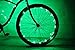 N&M Products Bike Wheel/Lights - Colorful Light Accessory for Bike - Perfect for Burning Man (Green)