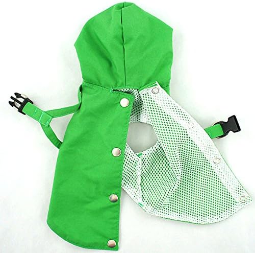 iDog Harness Raincoat Green XXL (for MEDIUM dogs)