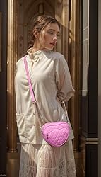 lola mae Heart Shape Satchel Crossbody Purse for
