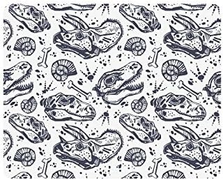 Personalized Rectangle Mousepad,Solid Rubber Base,Photo Mouse Pad,Dinasor Bones Gaming Mousepad