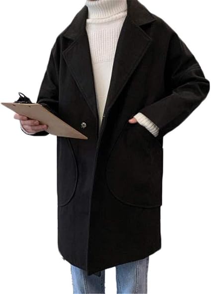 Amazon セイーワイ コート ロング メンズ ジャケット チェスターコート ビジネス シンプル 秋冬 無地 防寒 大きいサイズ コート ジャケット 通販