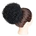 AISI QUEENS Afro Puff Drawstring Ponytail Human Hair Kinky Ponytail for Black Women Clip in African American Short Afro Curly Extensions