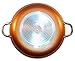 Copper Frying Pan 14-Inch With Tempered Glass Lid Non Stick Ceramic Infused Titanium Steel