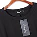AMZ PLUS Women Plus Size Casual Long Sleeve Loose Lace Tops Tunic Blouses Black 4XL