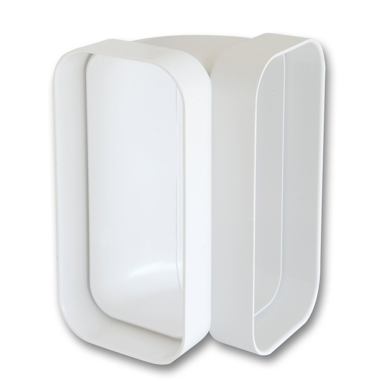 The Ventilation ccv157b Vertical Curve in ABS for Tube Rectangular 150 x 70 mm