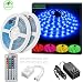MINGER LED Strip Lights Kit, Waterproof 32.8ft 5050 RGB 300led Strips Lighting Flexible Color Changing Rope Lights with 44 Key IR Remote Ideal for Room, Home, Kitchen, Party, DC 12V/3A UL Listed