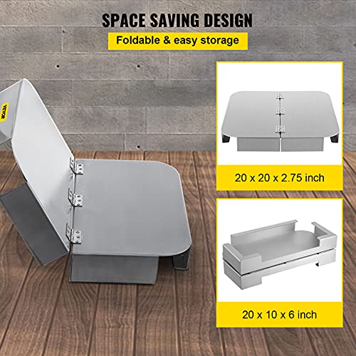 VEVOR Fire Pit Heat Shield, 26 x 26 inch Deck Defender & Grass Guard