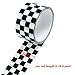 Resinta 4 Rolls (65 Yards) Checkered Tape Black and White Checkered Flag Tape Checkerboard Tape Decorations, 1.8 Inches by 16.25 Yards per Roll
