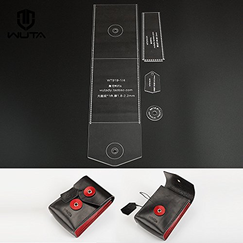 image for WUTA Leather Hard Disk Drive Carrying Case Pattern Acrylic Template Se