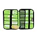 BUBM Universal Cable Organizer Electronics Accessories Case USB Drive Shuttle (Green)