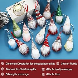 Hanging Plush Gnomes Christmas Ornaments Set , Home