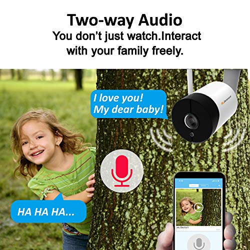 WiFi Panoramic Security Camera, Jennov Wireless 360 Degree Fisheye Home Surveillance IP Camera 5MP HD Outdoor Weatherproof & Indoor Baby Monitor with 2-Way Audio Night Vision for Kid Pet Elderly - Thumbnail 3