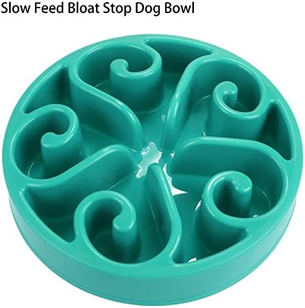 wowowo(TM) Slow Feed Dog Bowl Interactive Bloat Stop Feeder, Blue