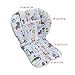 Twoworld High Chair Cushion, Large Thickening Baby High Chair Seat Cushion Liner Mat Pad Cover Breathable (Animal World)