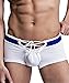 Banana Bucket Men's Sexy Lingerie Cotton Tie Rope Cute Boxer Brief Underwear Panties (US M = Asian Tag XL, White)