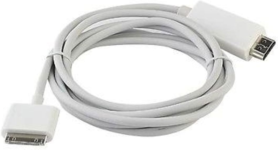 DigitCont 6ft Dock 30-Pin to HDMI HDTV Cable Adapter Converter for iPhone 4S iPad 2 3