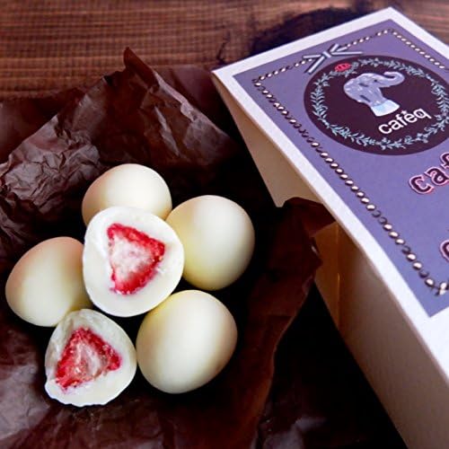 Suites Gift / Kafekku cafe, q marukaku-tokyo / dry Strawberry milky white chocolate 'magazine hanako Merchant' Kafekku de Chocolat / original message card support
