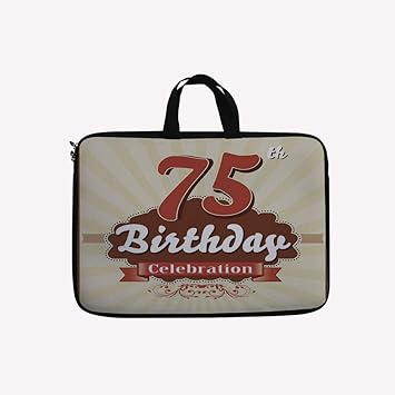 Amazon Com 3d Printed Double Zipper Laptop Bag Style Celebration