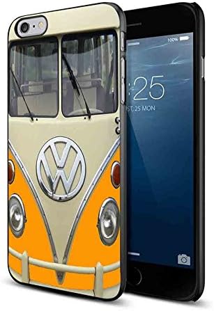 Orange VW Volkswagen Mini Bus for iPhone Case (iPhone 6/6s black)