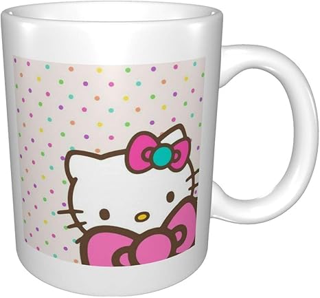 Amazon Co Jp ハローキティのピンクヘアピンの壁紙 マグカップ おしゃれ かわいい 人気 330ml ホーム キッチン