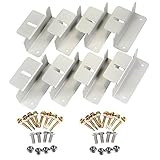 CoZroom Solar Panel Mounting Z Bracket with Bolts, Nuts Set of 4 Units, Set of 2