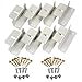 CoZroom Solar Panel Mounting Z Bracket with Bolts, Nuts Set of 4 Units, Set of 2