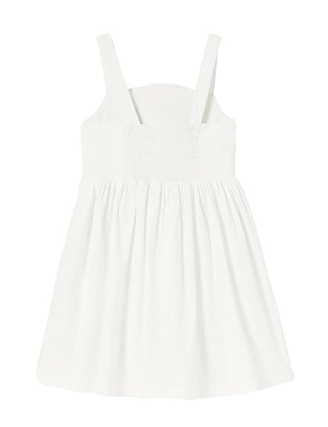 MINITAYLOR TODDLER GIRLS DRESSES CASUAL BACK SCHOOL SLEEVELESS CROSS STRAPS CUTOUT LINED ELASTIC WAIST PATTERN APPLIQUE