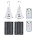 LightMe Multi-Functional Dimmable Solar Bulb Light, Portable Solar Powered Brightness 20 LED Lamp with Remote Controller for Outdoor Hiking Fishing Camping Tent (White- 20LED-2Pack)