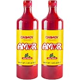 Amor Chamoy Mexican Fruit Sauce, Sweet Spicy, 33 fl oz, Pack of 2