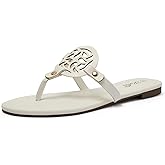 katliu Women's Flat Sandals Flip Flop Sandals Comfortable Dressy Thong Sandals