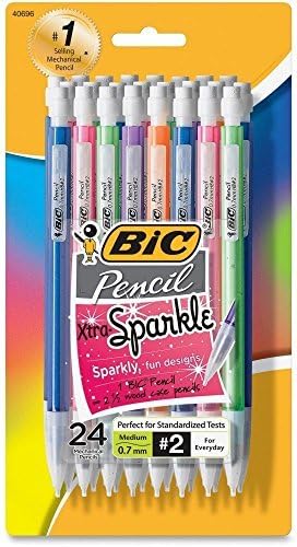 BIC MPLP241 Xtra-Sparkle Mechanical Pencil, 0.7mm, Assorted, 24/Pack