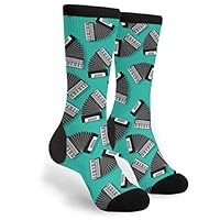 Accordion Instrument Novelty Socks For Women & Men One Size - Gifts