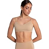 Capezio Womens Capezio Seamless Clear Back Sweetheart Bandeau Bra
