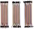Haitronic 120pcs 20cm length Jumper Wires/dupont cable Multicolored(10 color) 40pin M to F, 40pin M to M, 40pin F to F for Breadboard / Arduino based / DIY/ raspberry Pi 2 3/Robot Ribbon Cables Kit