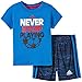 adidas Baby Boys' Tee and Active Short Set, Shock Blue, 18 Months